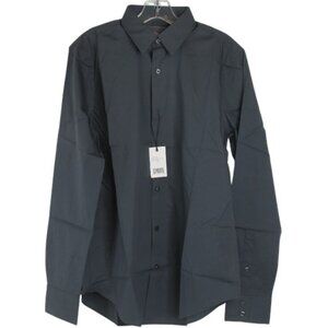 VINCE Men's Charcoal Gray Button Down Shirt Size M New With Tags